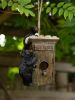 BLACK BEAR OUTHOUSE BIRDHOUSE