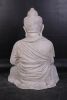 Enlightened Seated Buddha 4 ft in Aged Stone Finish