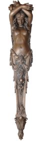 Grand Lady Pilaster Bronzed Finish 91.5 Inch