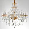 Fine Crystal and Gold Chandelier