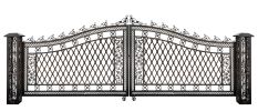 Bridgeton Moore Aluminum Wide Driveway Gate (KIT)