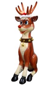 Majestic Funny Reindeer 7ft