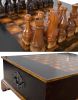 Ebony Chess Set Coffee Table