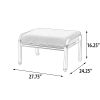 Savannah Outdoor Aluminum Ottoman