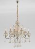 Hollywood Brush 9 light Silver Chandelier