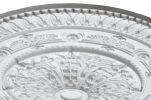 Classic White Round Ceiling Medallion 37 Inch Dia