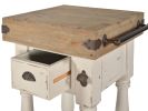 Farmhouse Island Chalk White Work Console Small