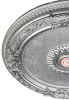 Antique Silver Round Ceiling Medallion 24 Inch Diameter