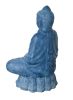 Sitting Buddha Lotus Blue Wash Finish