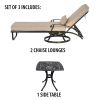 Elisabeth Swivel Chaise Lounge Set of 3 (KIT)