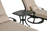 Elisabeth Swivel Chaise Lounge Set of 3 (KIT)