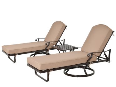 Savannah Swivel Chaise Lounge Set Of 3