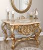 Platine Carved Marble Top Vanity Sink