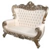 Platine Palatial Hand Carved Parlor Sofa