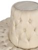 Gold Rococo Circular Cream Settee