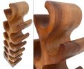 Suar Wood 12 Bottle Wine Holder Natural Finishing