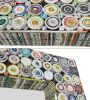 Quilled Large Leaner Coil Art Mirror 36x79