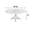 Inverness Farmhouse 60'' Round Dining Table