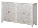 Carved Lace 4 Door Sideboard