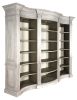 Mystique Gray Buckingham Curved Library Bookcase