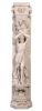 Roman Girl Pilaster Stone Cast