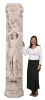 Roman Girl Pilaster Stone Cast