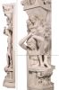 Roman Girl Pilaster Stone Cast