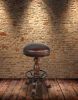 Church Street Leather Bar Height Stool