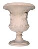 Classic Lady Mask Urn Stone Cast