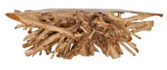 99 Inch Live Edge Teak Root Console