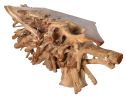 99 Inch Live Edge Teak Root Console