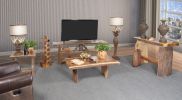 Bark TV Console Two Shelves