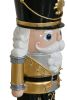 Black and Gold Nutcracker with LED lights