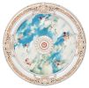 White Blue Sky Cherub 35.50 inch Chandelier Ceiling Medallion