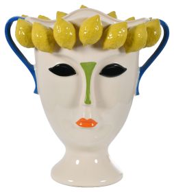 Lemon Princess Vase with Handles