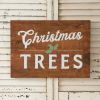 Christmas Trees Wooden Wall Sign