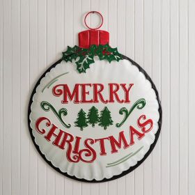 Metal Christmas Ornament Wall Decor