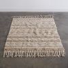 Natural Fringe Geometric Area Rug