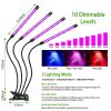 Grow Lights for Indoor Plants, iMounTEK 80W 80 LEDs Plant Lights with Red Blue Full Spectrum 10 Dimmable Level