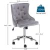 Lift wheel five star foot flannelette dark grey indoor leisure chair back pull point simple Nordic style