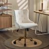 Lift wheel five-star foot backrest pull point teddy velvet white gold feet indoor leisure chair simple Nordic style