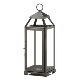 Medium Brushed Pewter Lantern